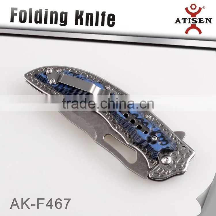 Camping Folding Knife G10 Handle 3Cr13 Blade Outdoor Survival EDC Tools
