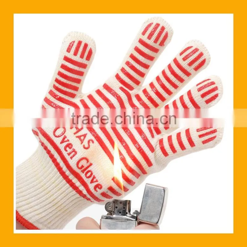 Premium Ofenhandschuhe (2er Set) bis zu 500C - Kuhler und angenehmer Schutz vor Hitze - EN407 beglaubigte Grillhandschuhe
