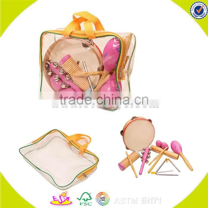 Wholesale kids teaching aid wooden musical instruments toy interesting wooden musical instruments toy W07A018