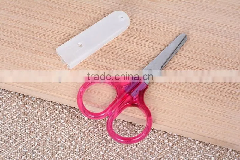 School Children Paper Cutting Scissors Plastic Paper Cutting