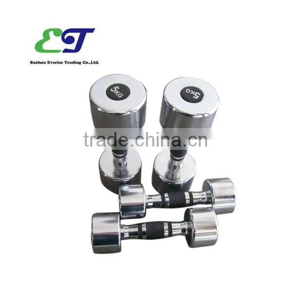 Vinyl / Chrome / Rubber dumbbell