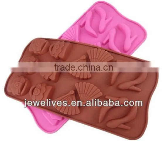silicone fruit mold cool ice cube trays