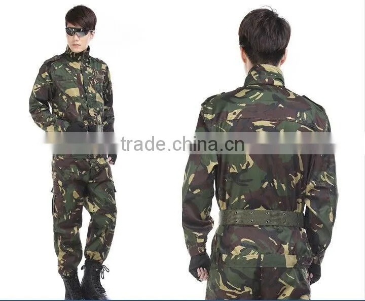 High quality camouflage training uniform, army combat uniform