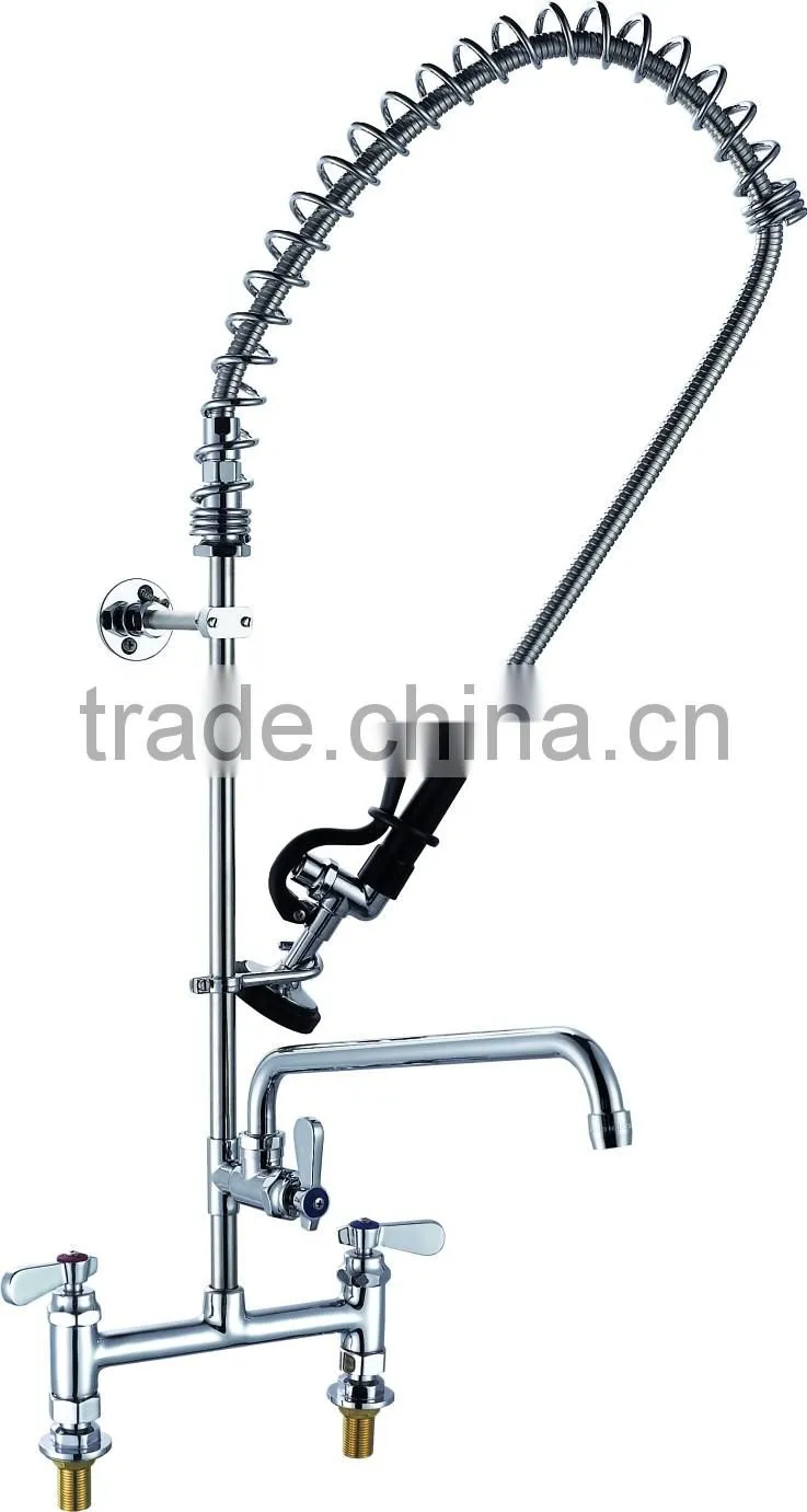 New Commercial Pre Rinse Unit Cleaning Faucet&Sink Tap,Lead Free Comply to NSF/ANSI 61