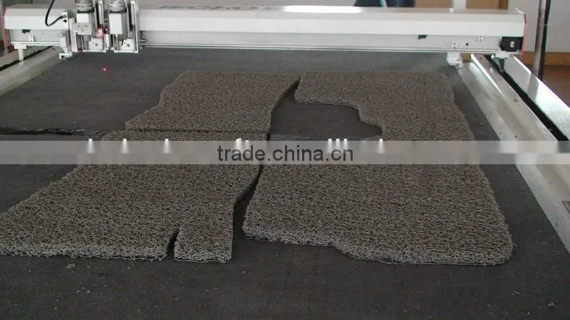 IECHO BK2516 Car Mats and Carpets and Logo Floor Rug Automatic CNC Cutting Machine with Electric Oscillating Blade