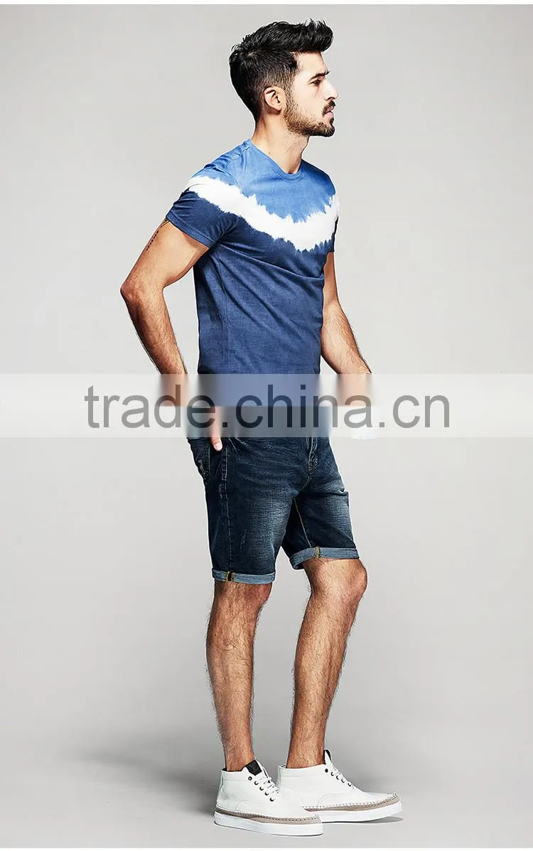 Men's Tie Dye T-shirt, cotton jesery T-shirt, customized logo t-shirt