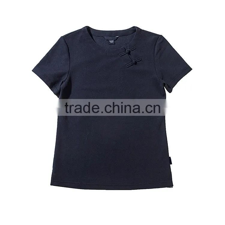 2017 New England College wind early summer light blue short sleeved T-shirt school girl custom T-shirt