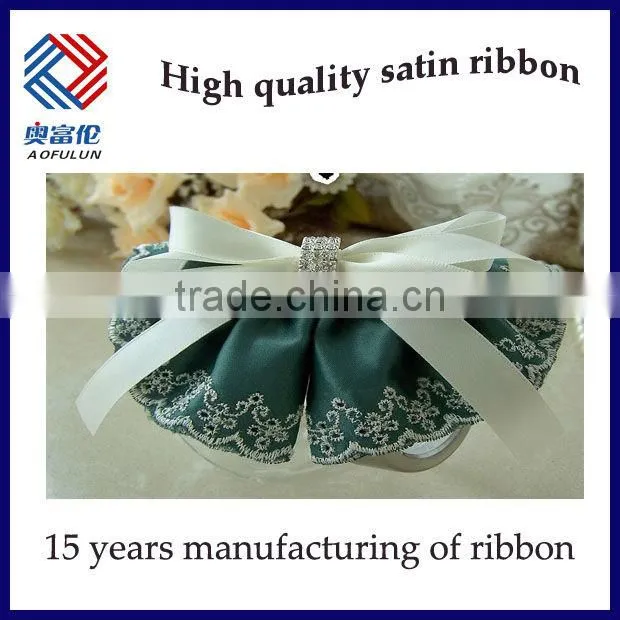 Polyester Satin Ribbon Bows Making For Gift