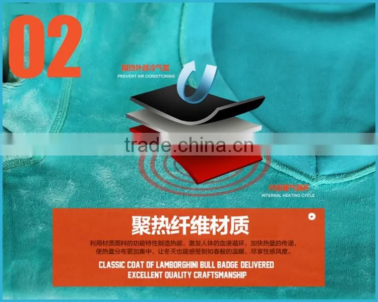 Lower V-Neck Winter Heated Thermal Underwear Polartec Fleece Polypropylene Young Men Baselayer Underwear