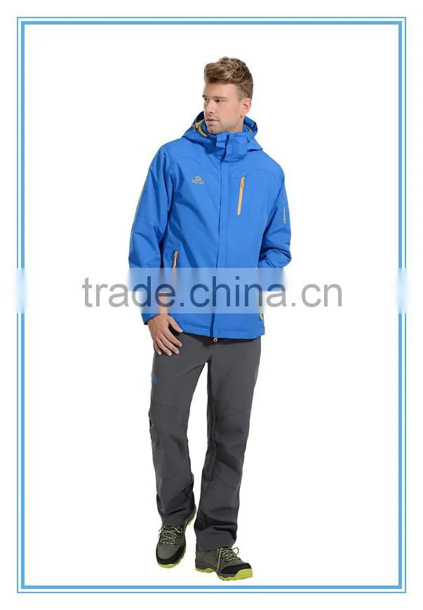 3 in 1 OEM/ODM Fashion Design Waterproof And Windproof Outdoor Jackets For Mens