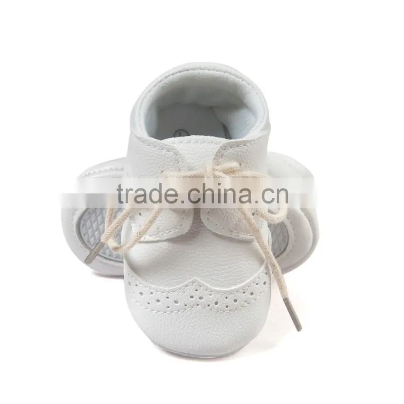 baby boys fashion shoes, PU baby shoes with strings, new design baby boy shoes