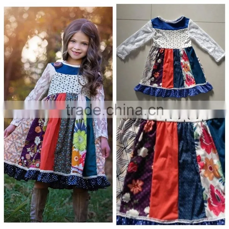 Baby Clothes Set Wholesale Cotton Ruffle Western Outfit Girls Back To School Outfit