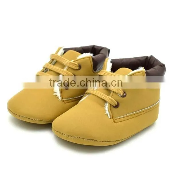 autumn&winter khaki warm baby shoes 0-18month