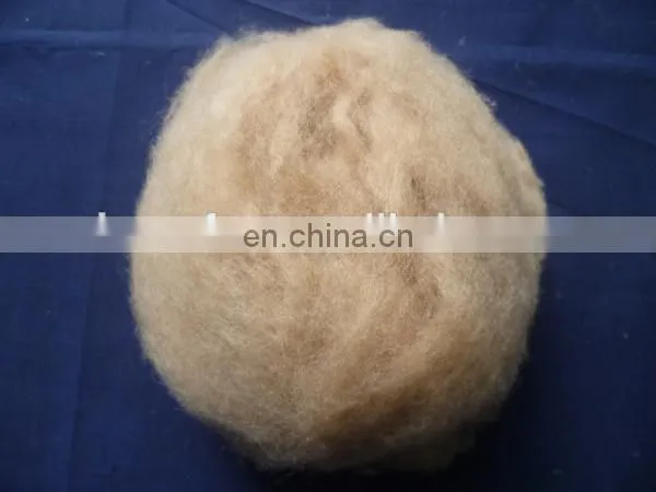 Combed and Worsted Chinese Sheep Wool Open Tops White 19.5mic/44mm