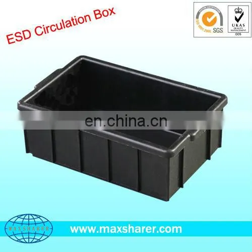 anti-static hinged plastic box