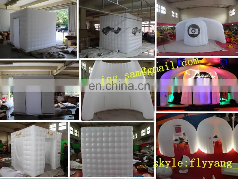 2.5m/W x 2.5m/L x 2.5m/H Factory price portable cheap mobile tent inflatable photo booth