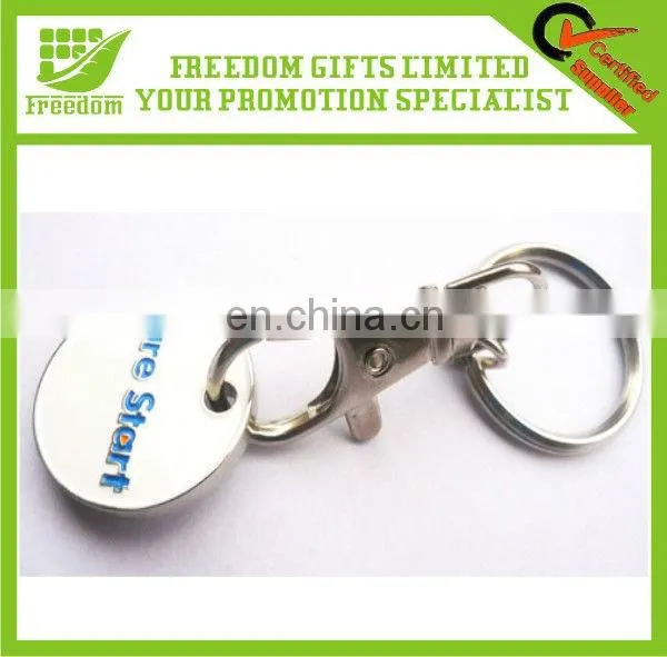 Advertising Customized Metal Trolley Key Ring