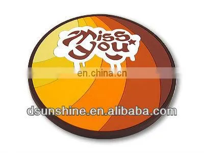 hot sale OEM-factory Embossed / debossed 3D Soft PVC Coaster