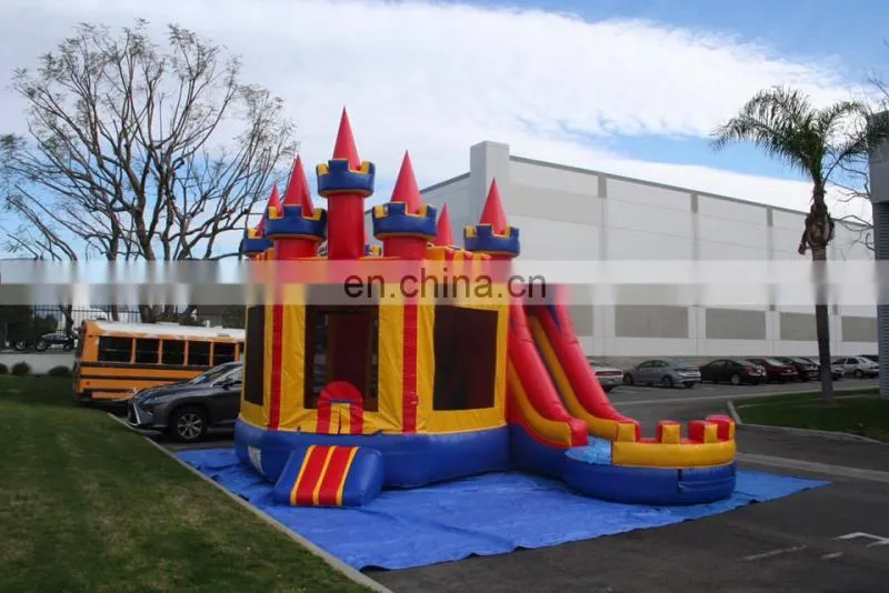 Kid Children Inflatable Bouncer Slide Inflatable Water/Wet Slide For Sale