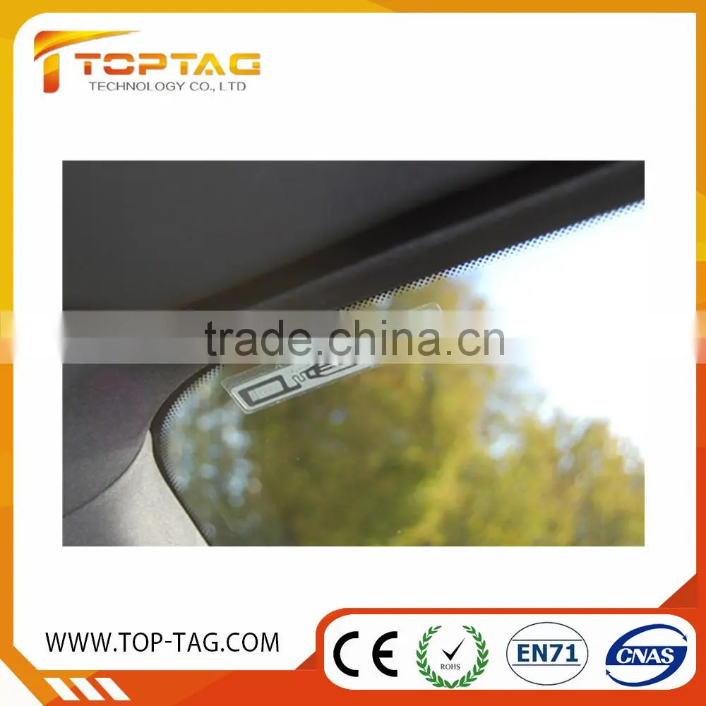 Tamper proof UHF rfid windshield toll tag