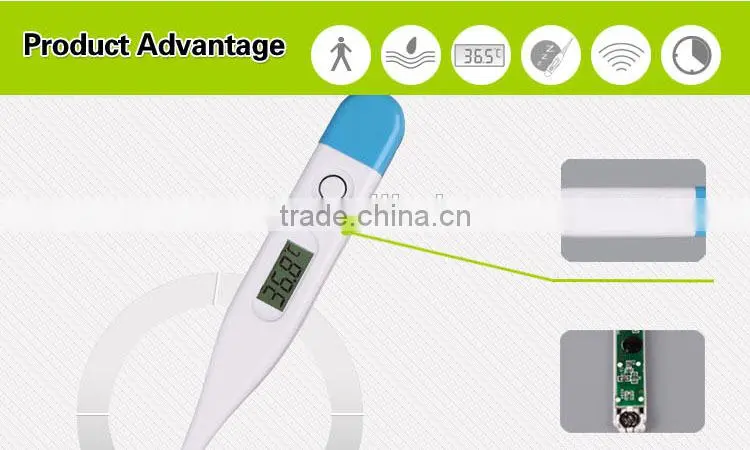 wholesale price digital thermometer with alarm ,digital travel thermometer