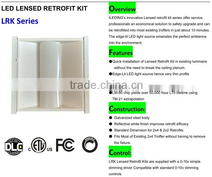 3500LumenNew design,good performance LED troffer 2X4