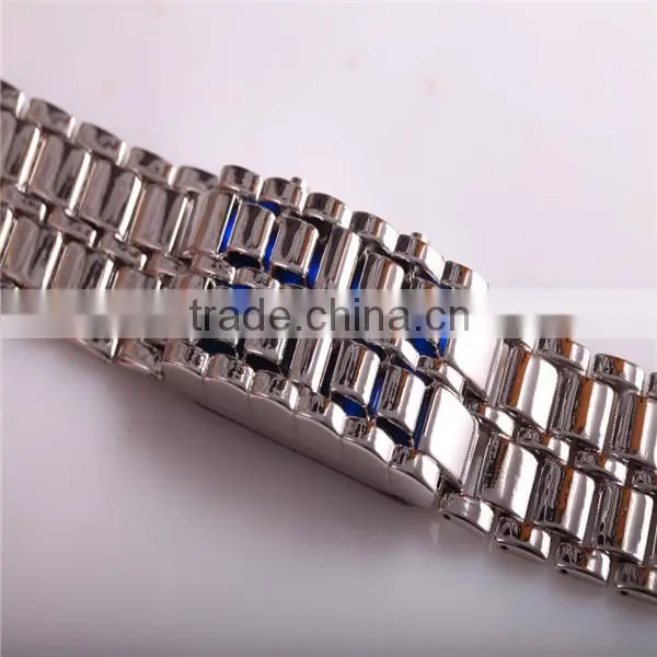 Excellent design analog digital watch metal