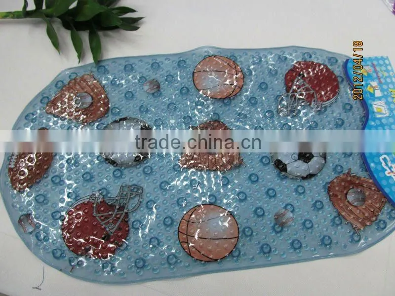 Plastic transparent floor mat pvc rug mat