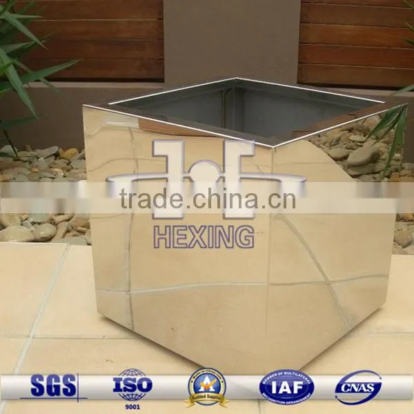 galvanized cast iron flowerpot