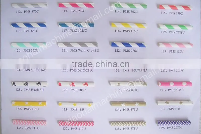 customized striped paper straw fun paper party straw