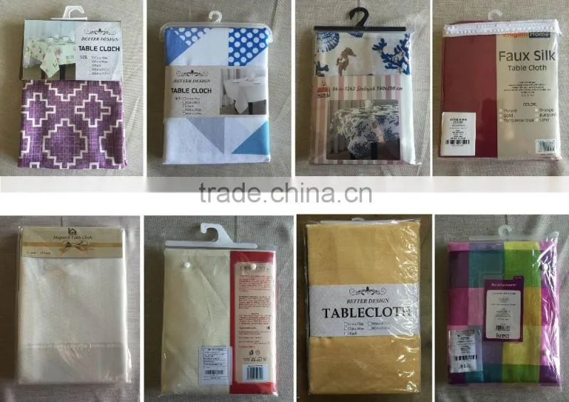 New Design Ready Made Polyester Stripe Stain Resistant Tablecloth