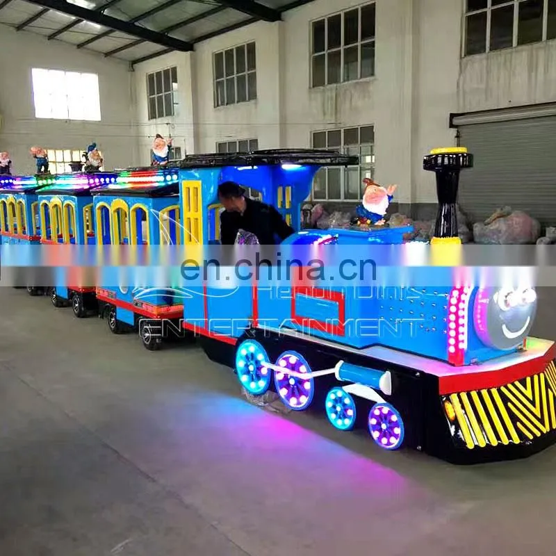 Amusement Electric Train Games Sightseeing Trackless Train For Sale