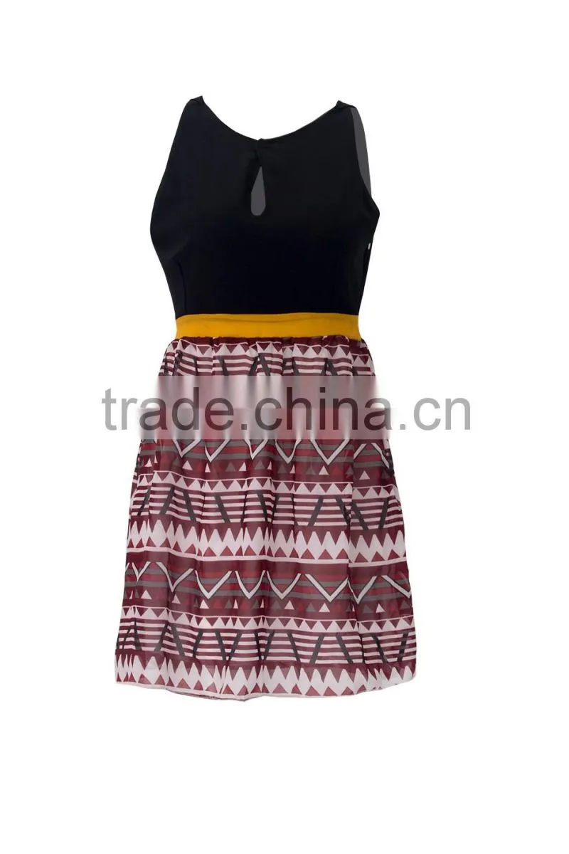 summer Casual dress Fashion dress Sleeveless lady dress