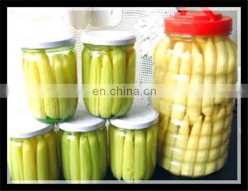 Automatic sweet canned corn processing production line