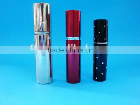 12ml oval square perfume bottle with aluminum mist sprayer in credit card shape, name card shape perfume atomizer