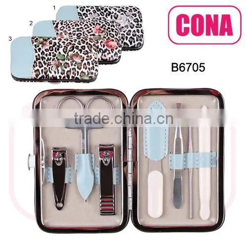 fashion 7pcs metal manicure set