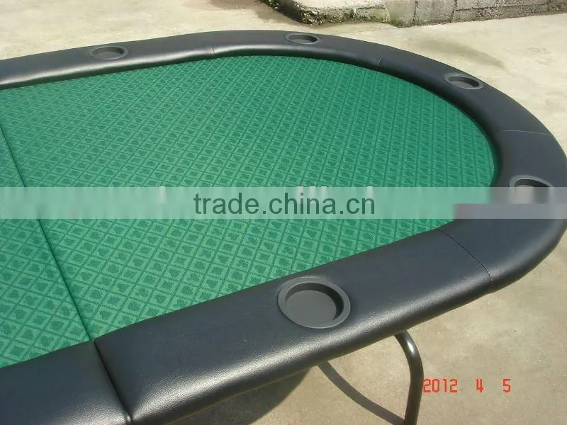 7ft Texas Holdem Folding Poker Table with High Speed Cloth