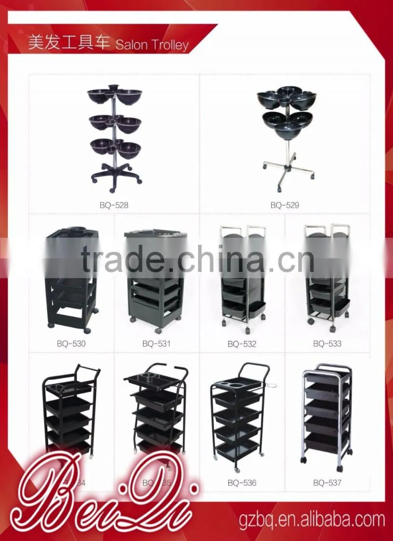 Beiqi Manicure Pedicure Trolley Used Salon Trolley Rolling Cart Decorate Salon Equipment for Sale