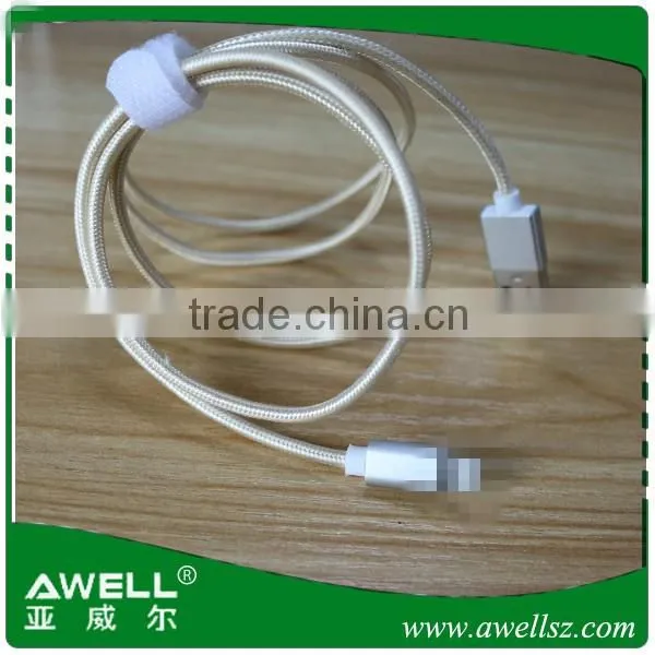 Manufacturer Nylon fabric braided micro usb cable,usb data cable, Colorful Fabric Nylon Braided usb cabel for charger