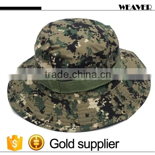 Outdoor Hat Custom Logo Cotton Black Leaf Sublimation Bucket Hat