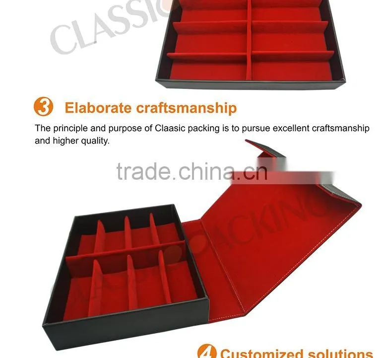 2015 new arrival leather eyewear display