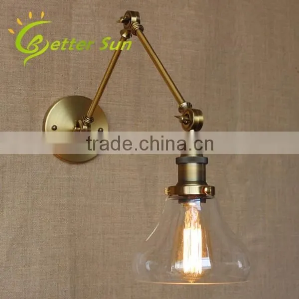 Hot Selling Modern Black Iron LED Wall Mount Lamp for Bedroom Reading