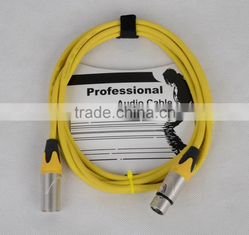 10ft yellow color microphone patch cable by low noise MC197Y-3M
