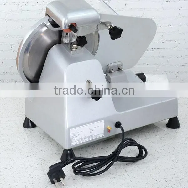 Manufacture Hotel Commercial Electric Semi Automatic Industrial Frozen Meat Slicer 10inch blade dia. 250mm