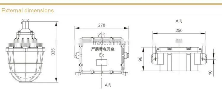 BYC6170 plant explosion proof light