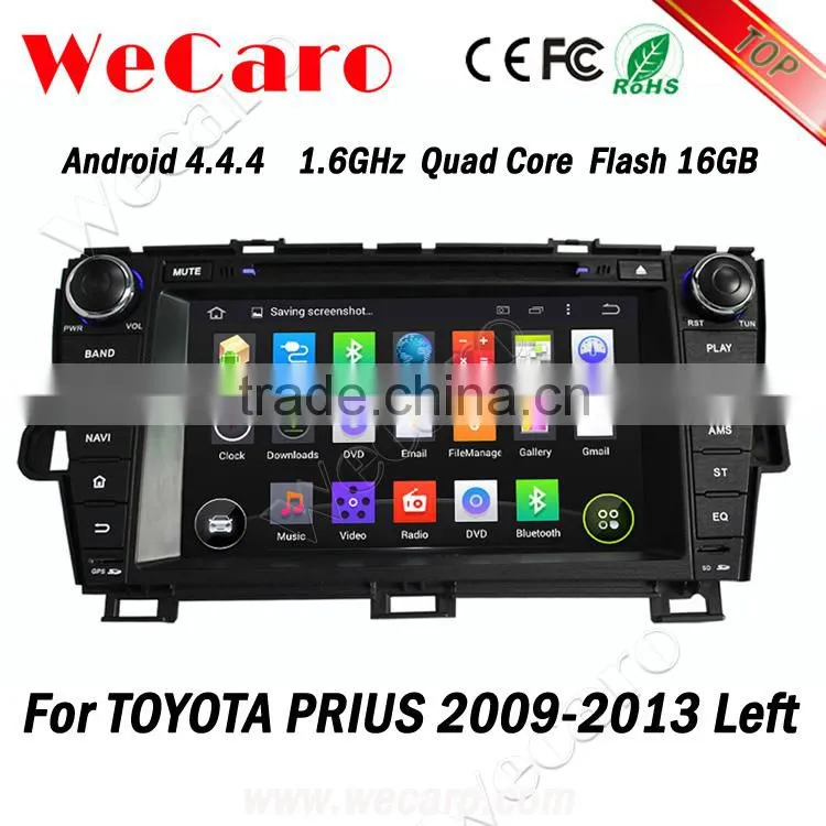 Wecaro WC-TP8004L Android 4.4.4 car stereo double din touch screen car dvd for toyota prius radio gps bluetooth 2009-2013