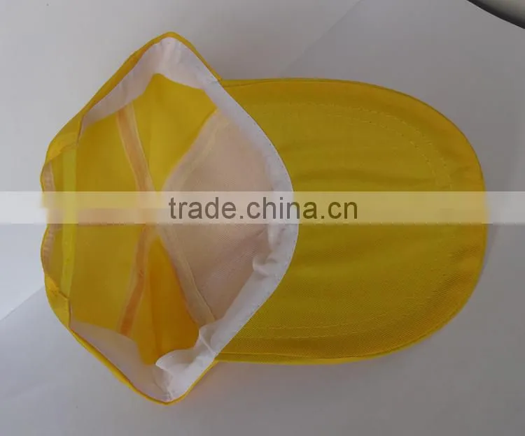 promotion yellow 5 panel wholesale cap polyester hat