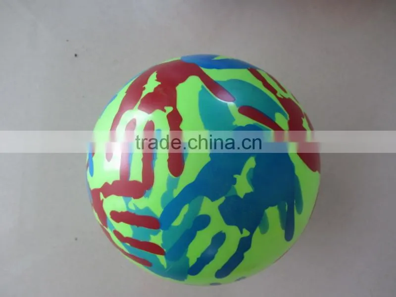 2014 newest two color printed pvc ball for kids