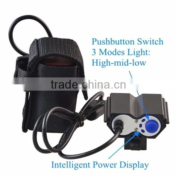 Adjustable Head Recharge Aluminum LED Bicycle Headlight