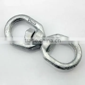 hot dip galbanized forged us type g401 galvanized carbon steel chain swivel
